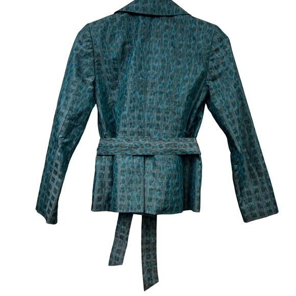 Classiques Entier Atelier Teal Belted Blazer Jacket Womens Size XS - Picture 2 of 5